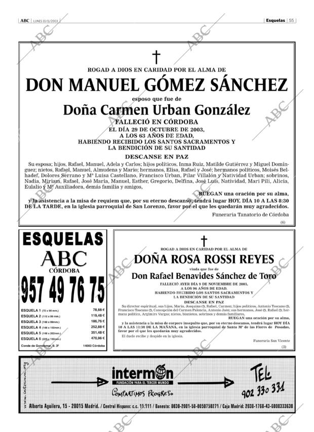 ABC CORDOBA 10-11-2003 página 55