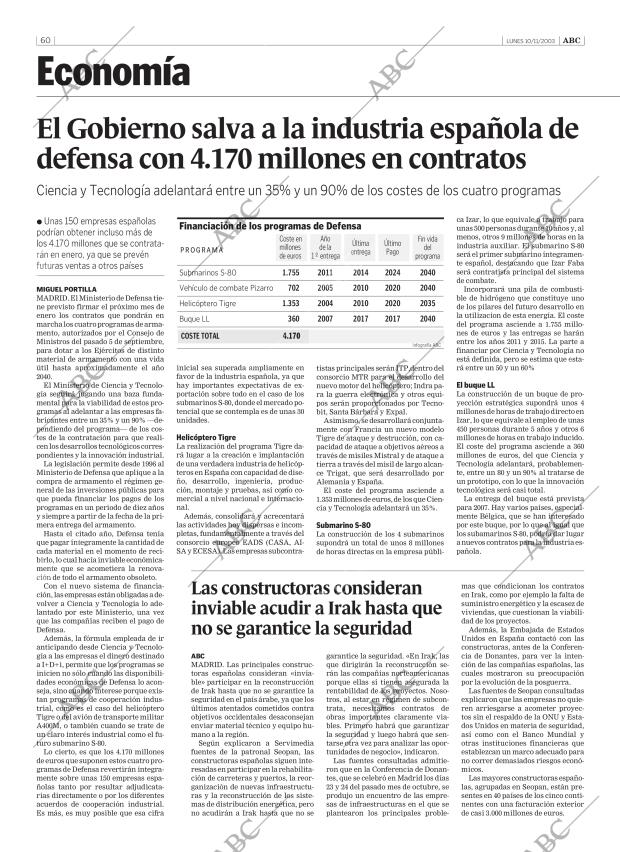 ABC CORDOBA 10-11-2003 página 60