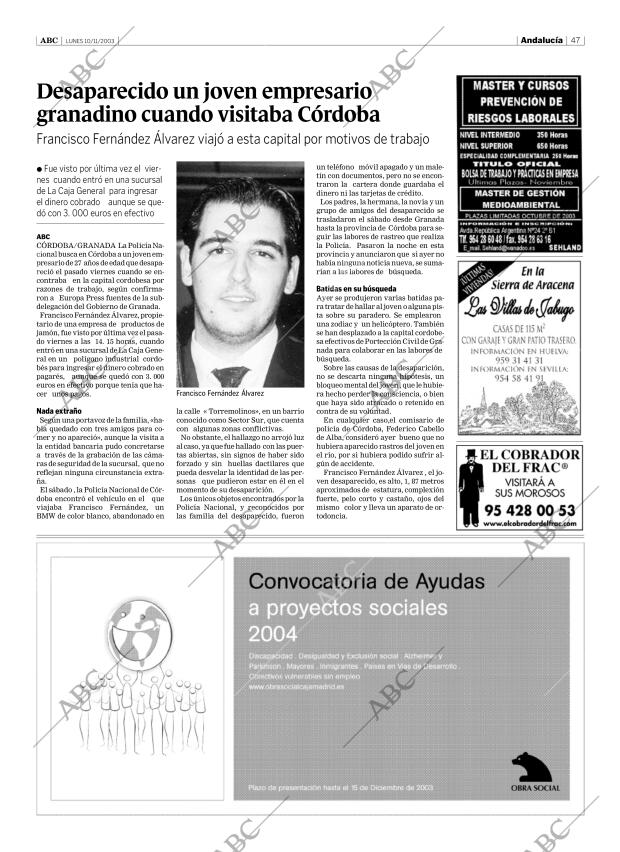 ABC SEVILLA 10-11-2003 página 47