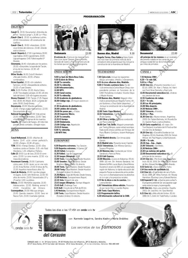 ABC MADRID 12-11-2003 página 102
