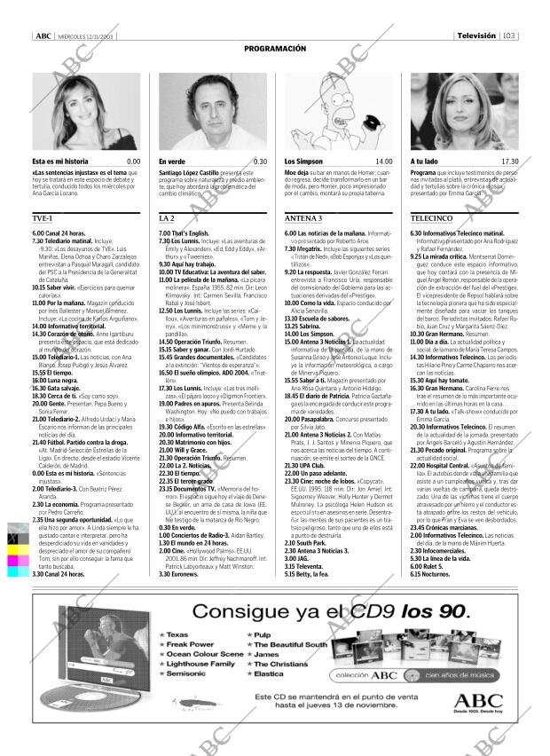 ABC MADRID 12-11-2003 página 103