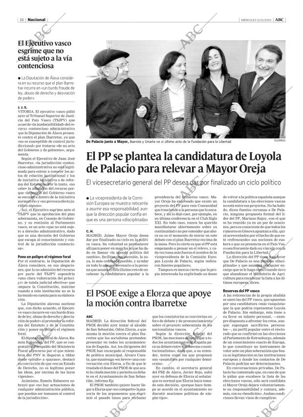ABC MADRID 12-11-2003 página 16