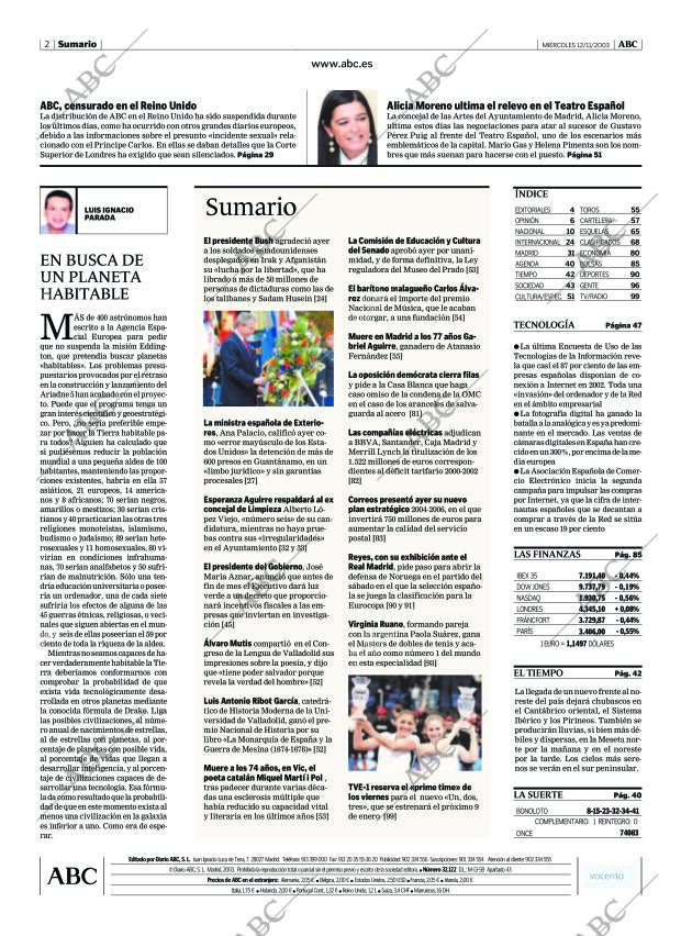 ABC MADRID 12-11-2003 página 2