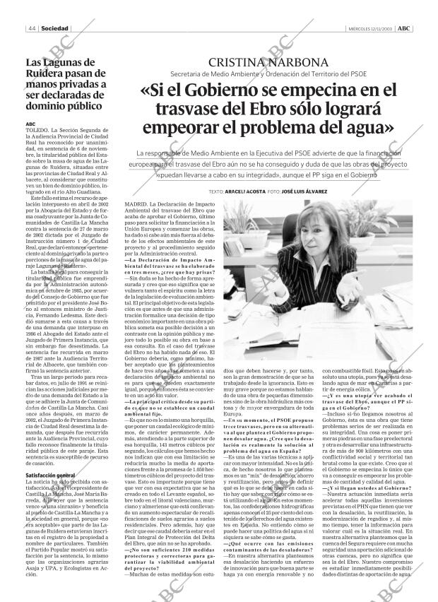 ABC MADRID 12-11-2003 página 44