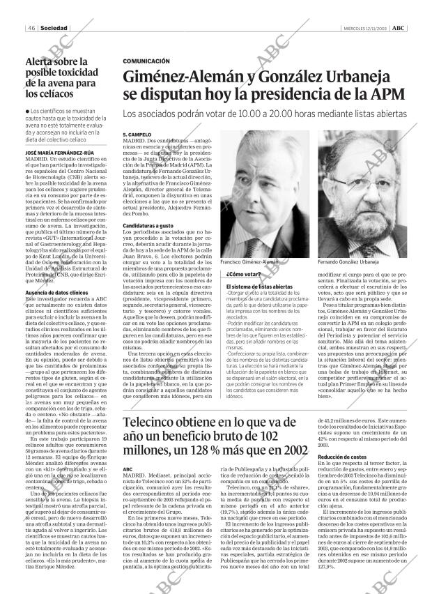 ABC MADRID 12-11-2003 página 46