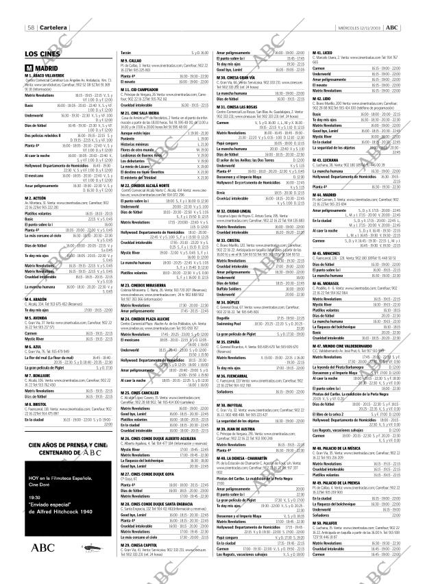 ABC MADRID 12-11-2003 página 58
