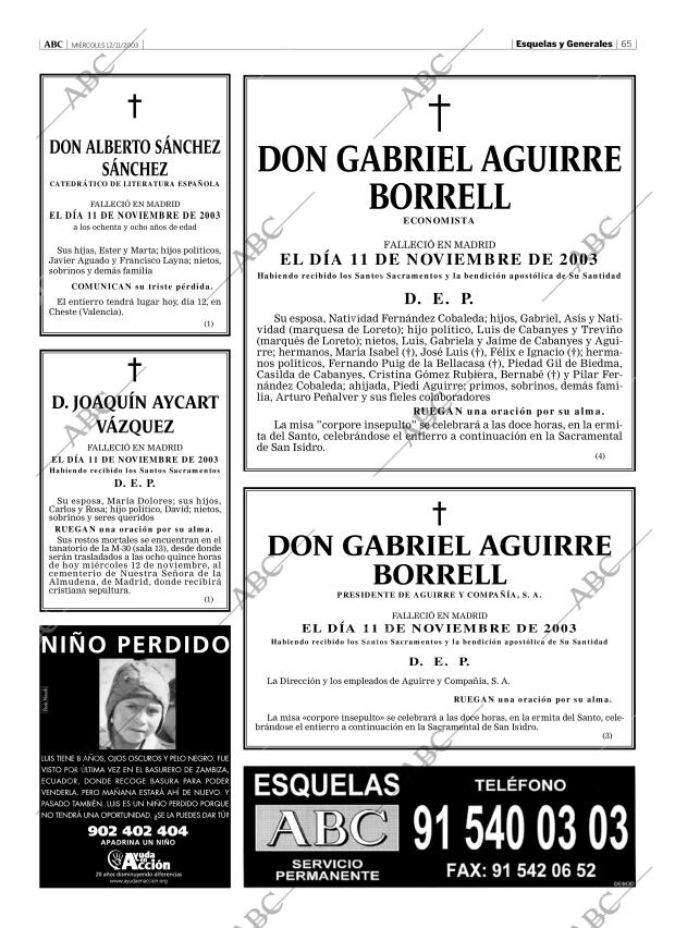 ABC MADRID 12-11-2003 página 65