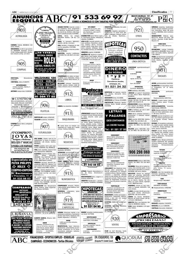 ABC MADRID 12-11-2003 página 77