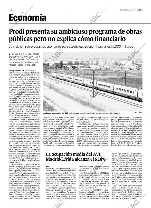 ABC MADRID 12-11-2003 página 80