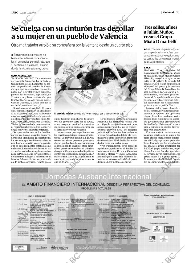ABC MADRID 13-11-2003 página 21