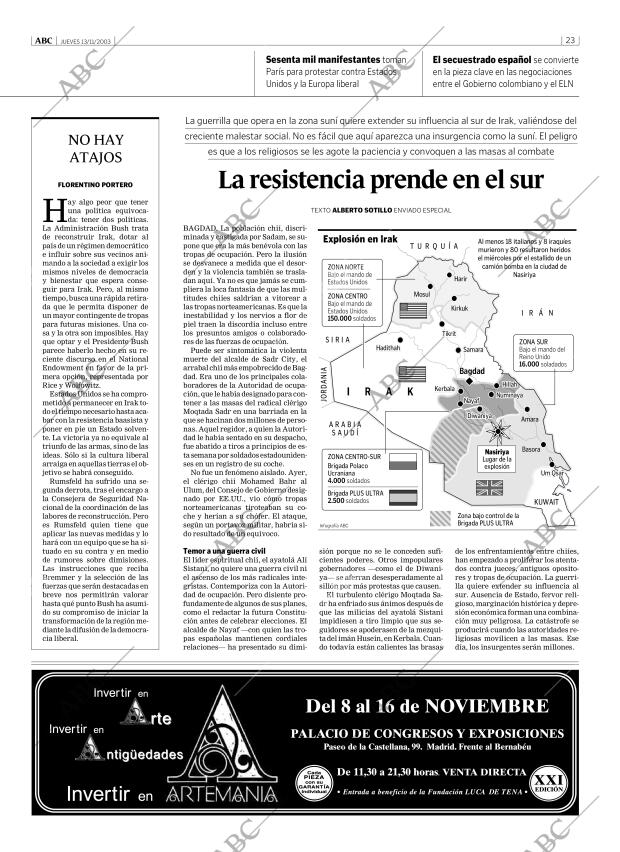 ABC MADRID 13-11-2003 página 23