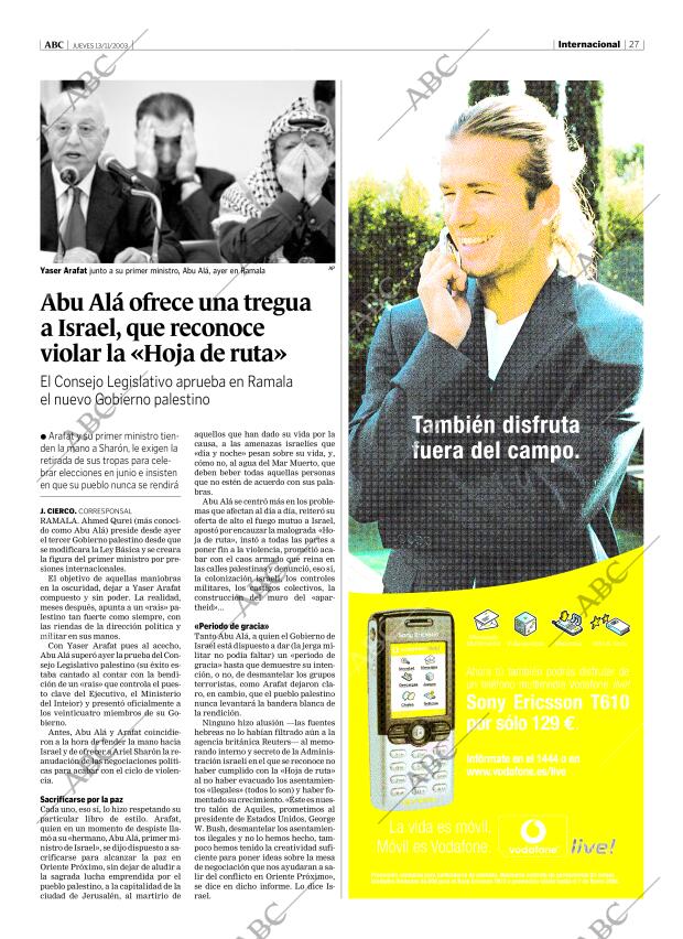 ABC MADRID 13-11-2003 página 27