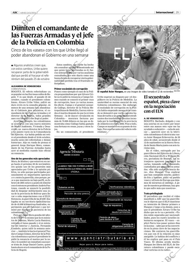 ABC MADRID 13-11-2003 página 29