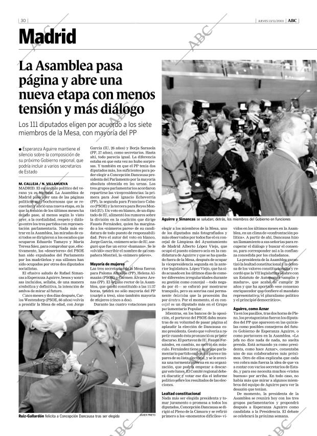 ABC MADRID 13-11-2003 página 30