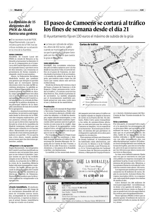 ABC MADRID 13-11-2003 página 34