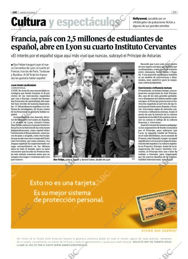 ABC MADRID 13-11-2003 página 53