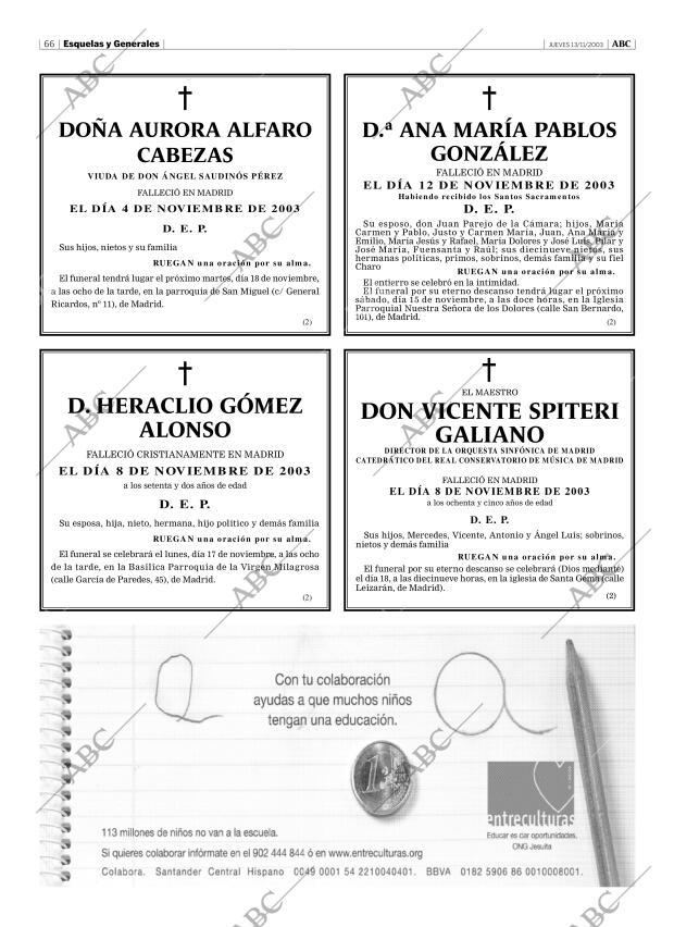 ABC MADRID 13-11-2003 página 66