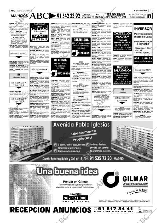 ABC MADRID 13-11-2003 página 71