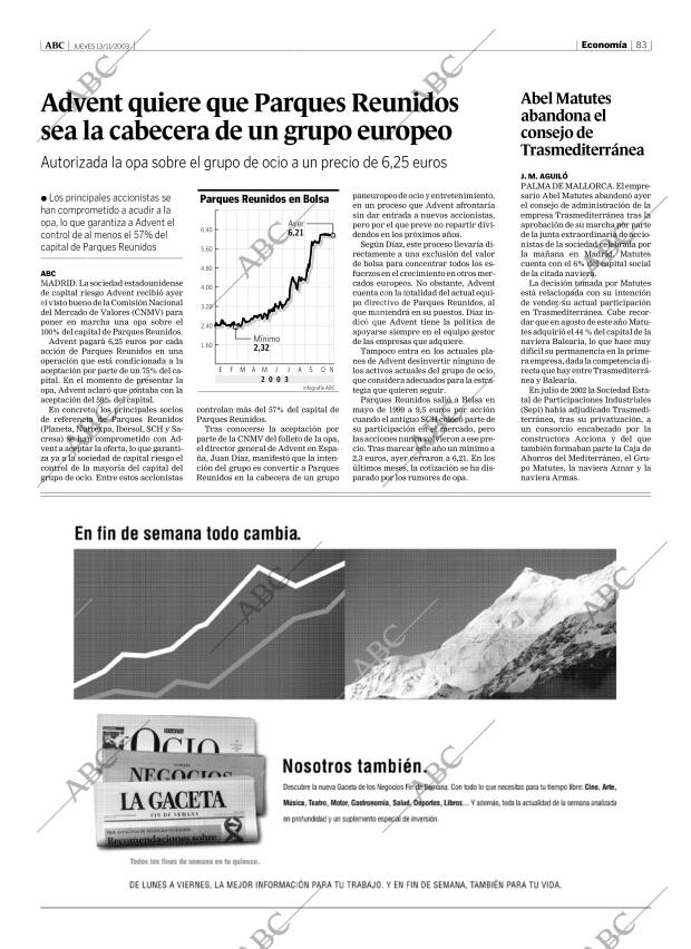 ABC MADRID 13-11-2003 página 83