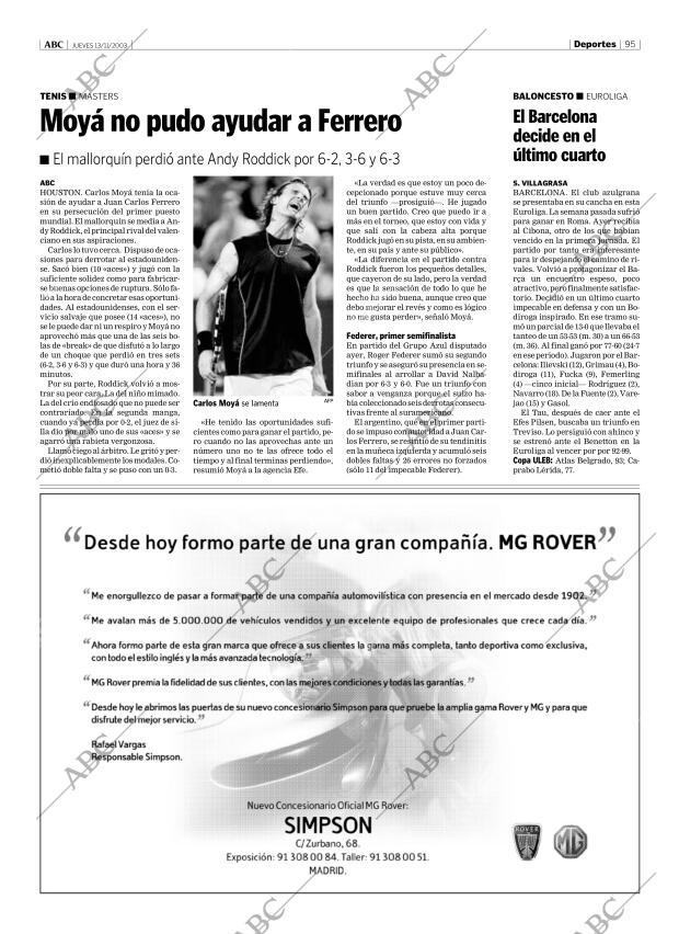 ABC MADRID 13-11-2003 página 95
