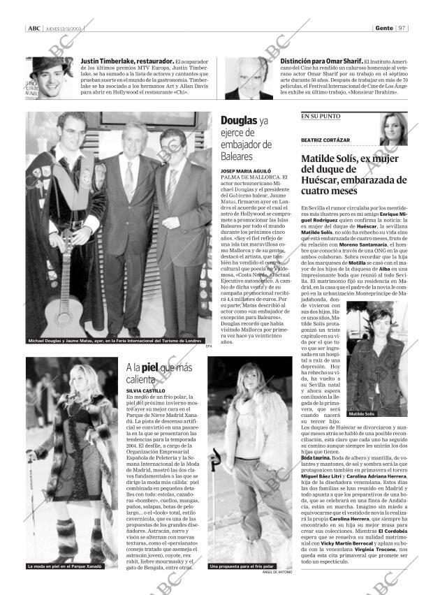 ABC MADRID 13-11-2003 página 97