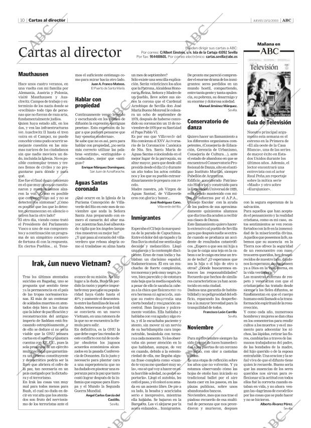 ABC SEVILLA 13-11-2003 página 10