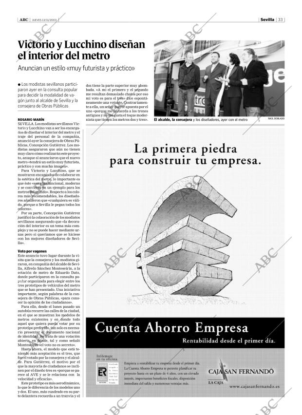 ABC SEVILLA 13-11-2003 página 33