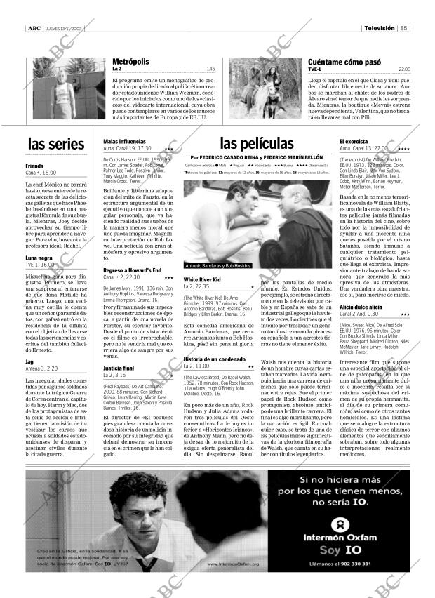 ABC SEVILLA 13-11-2003 página 85