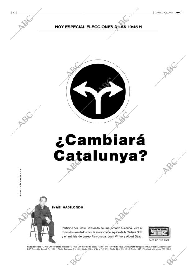 ABC MADRID 16-11-2003 página 22