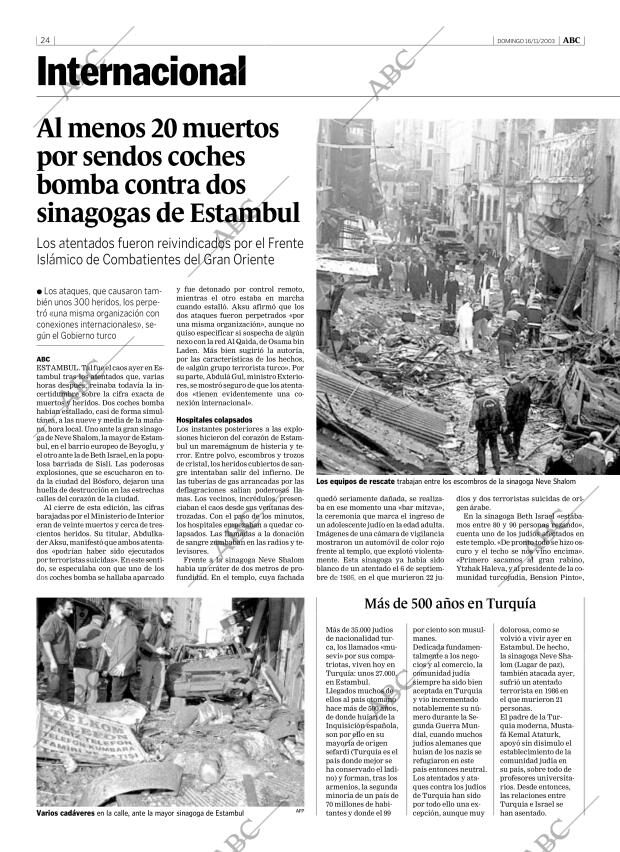 ABC MADRID 16-11-2003 página 24
