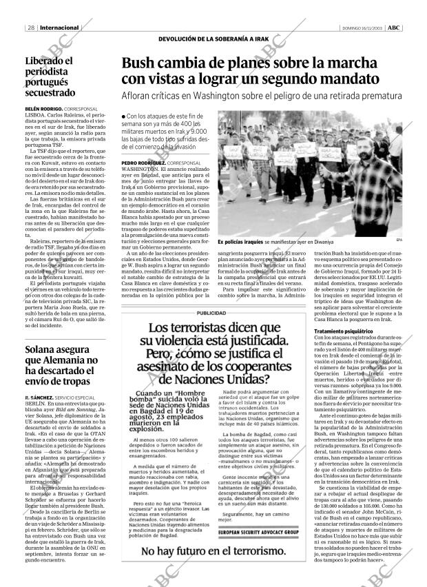 ABC MADRID 16-11-2003 página 28