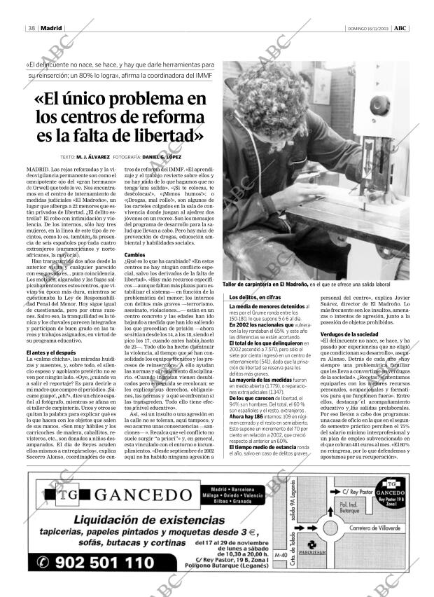 ABC MADRID 16-11-2003 página 38