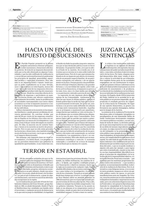 ABC MADRID 16-11-2003 página 4