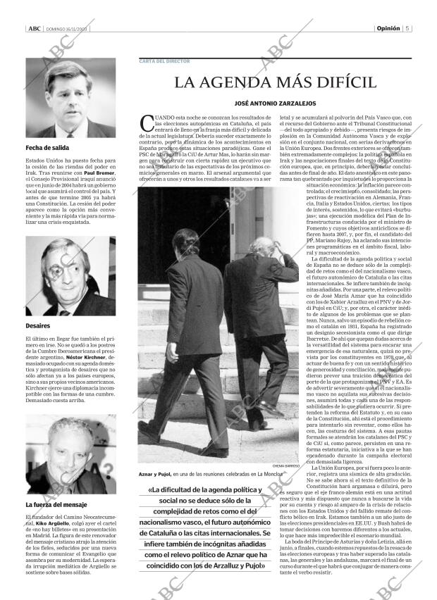 ABC MADRID 16-11-2003 página 5