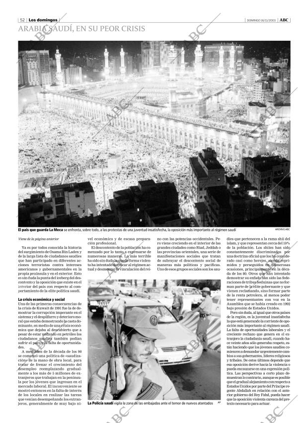 ABC MADRID 16-11-2003 página 52