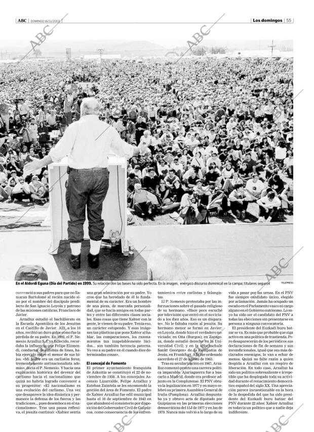 ABC MADRID 16-11-2003 página 55
