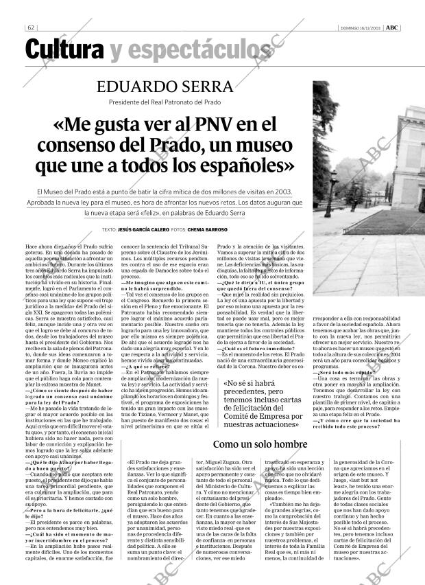 ABC MADRID 16-11-2003 página 62