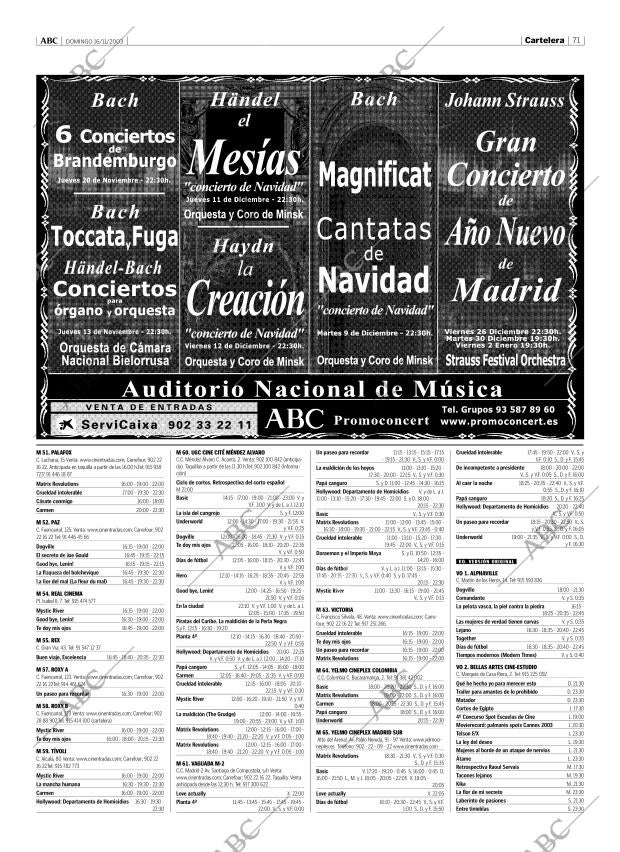 ABC MADRID 16-11-2003 página 71