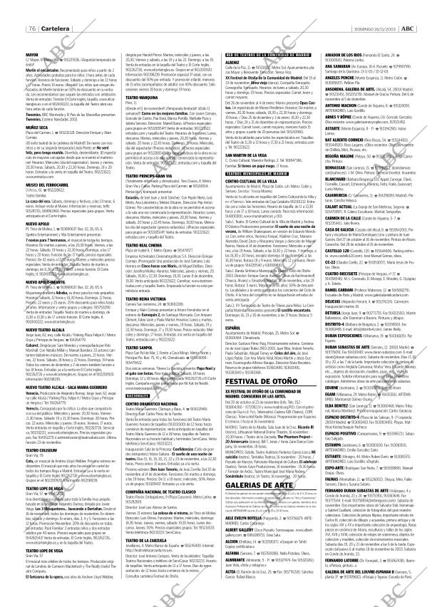 ABC MADRID 16-11-2003 página 76