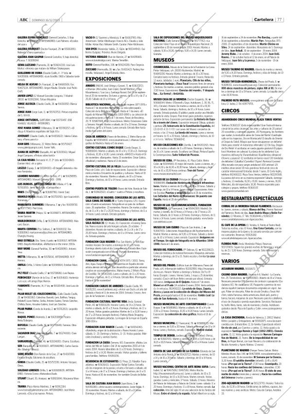 ABC MADRID 16-11-2003 página 77