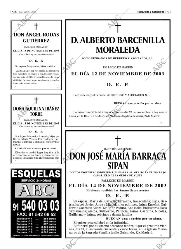 ABC MADRID 16-11-2003 página 79