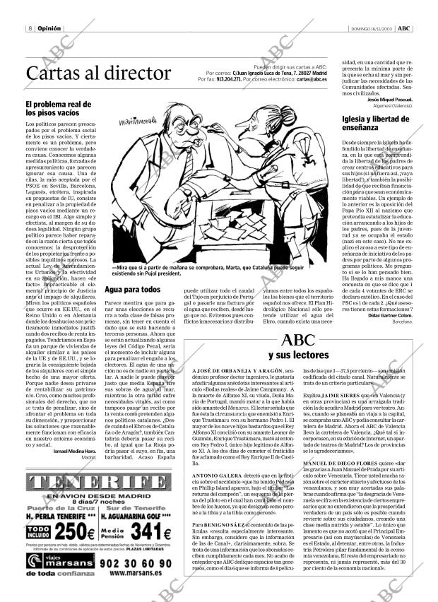 ABC MADRID 16-11-2003 página 8