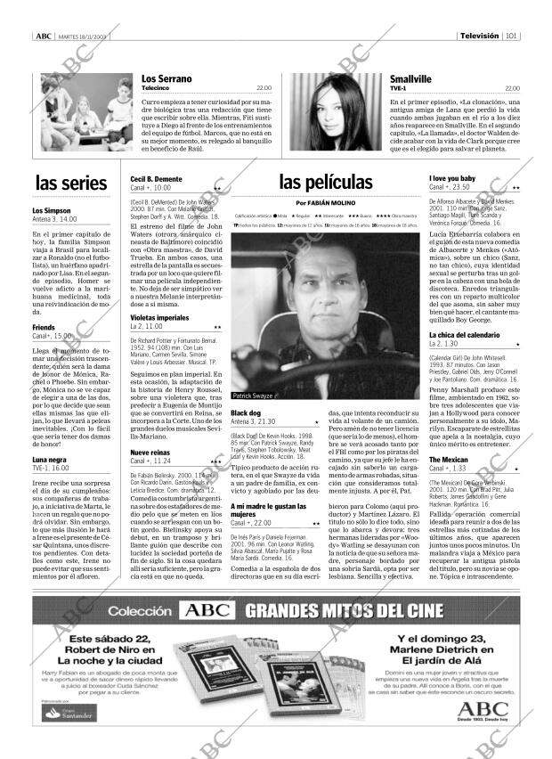 ABC MADRID 18-11-2003 página 101