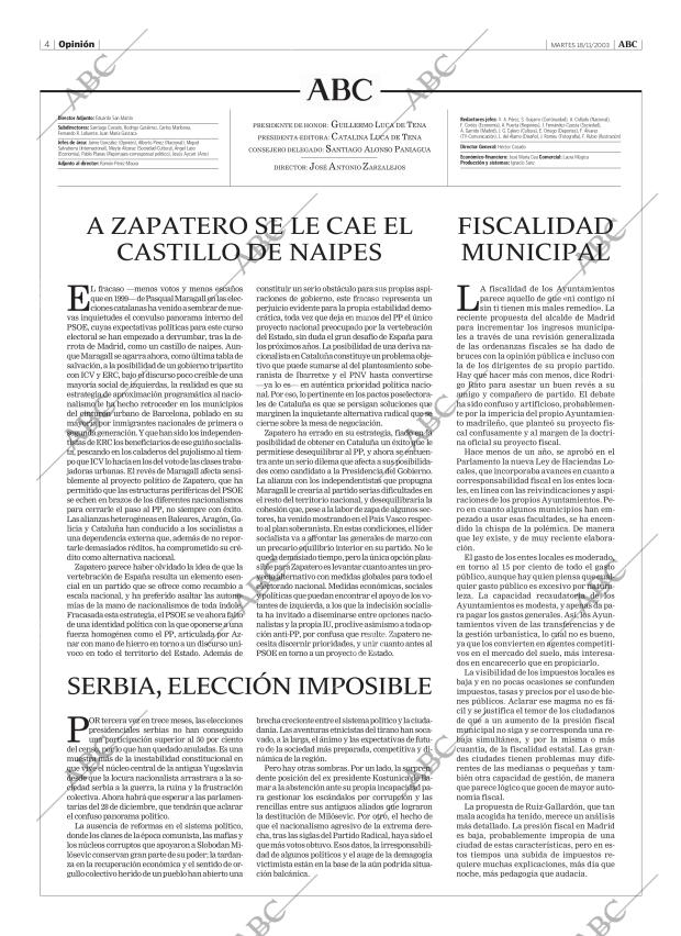 ABC MADRID 18-11-2003 página 4