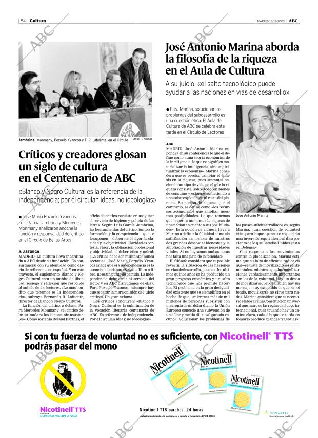 ABC MADRID 18-11-2003 página 54