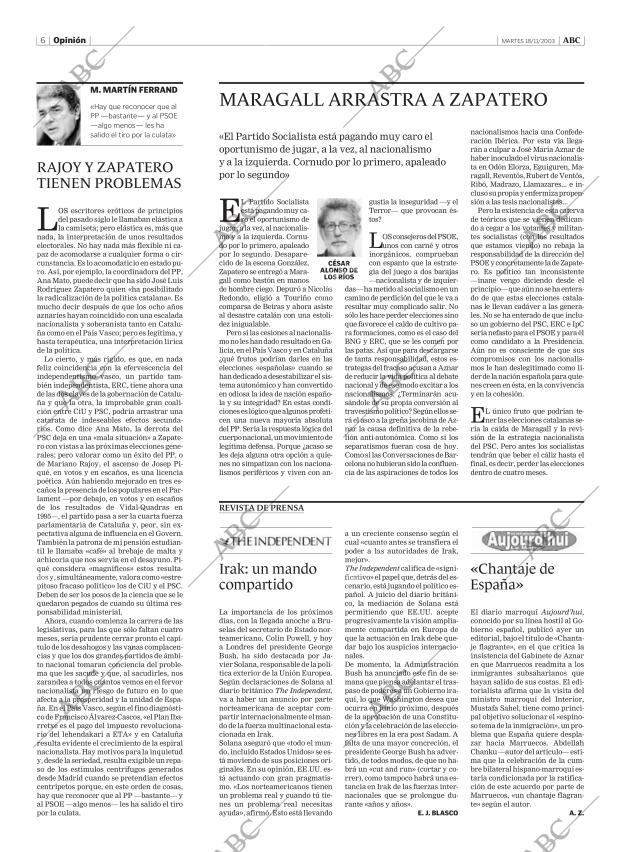 ABC MADRID 18-11-2003 página 6