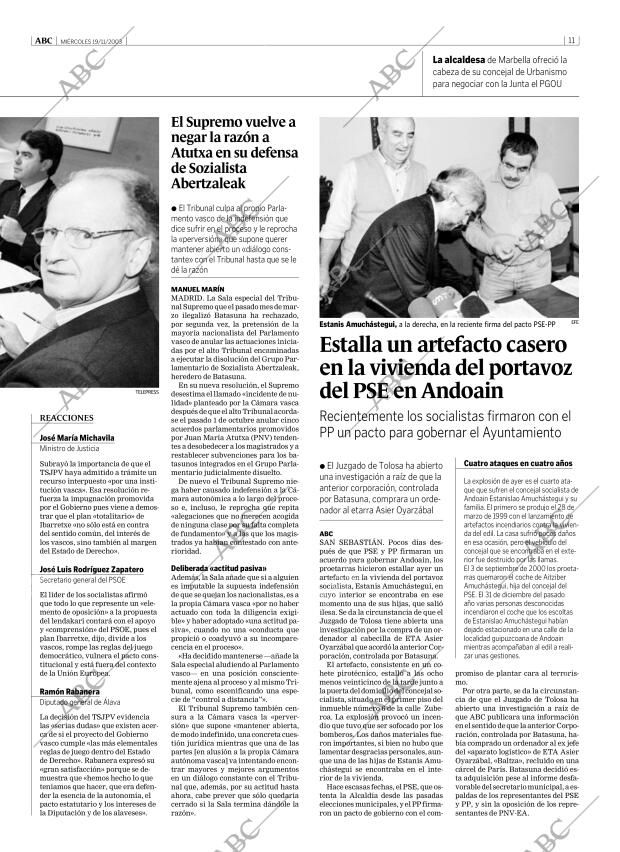 ABC MADRID 19-11-2003 página 11