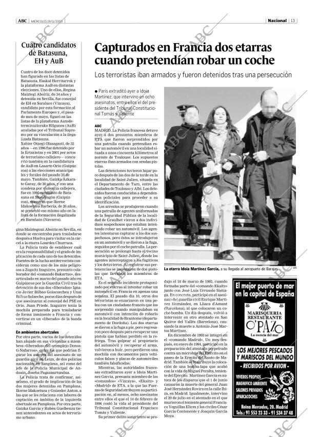 ABC MADRID 19-11-2003 página 13