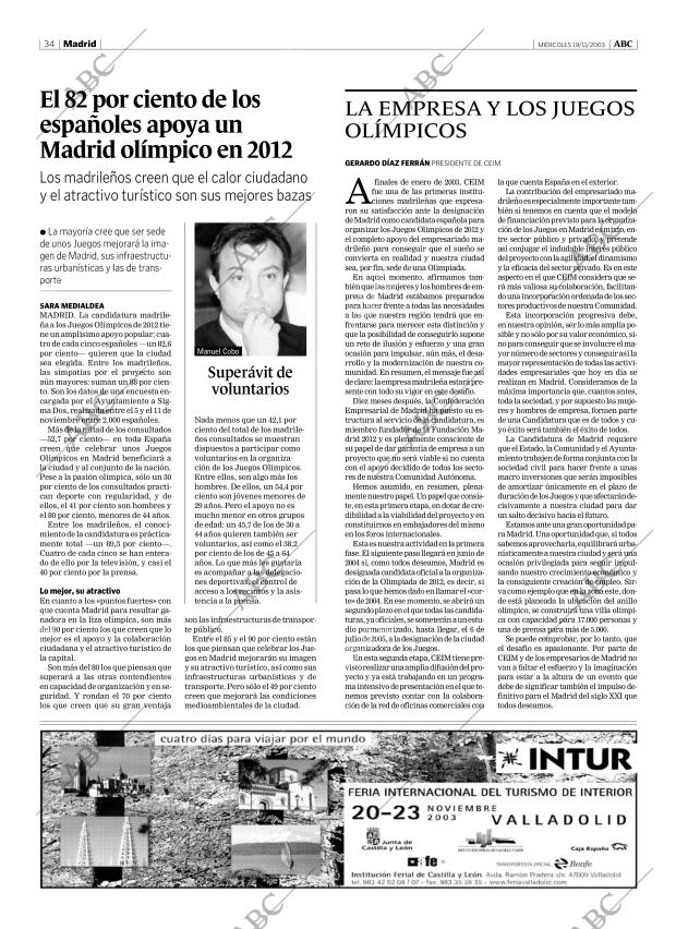 ABC MADRID 19-11-2003 página 34
