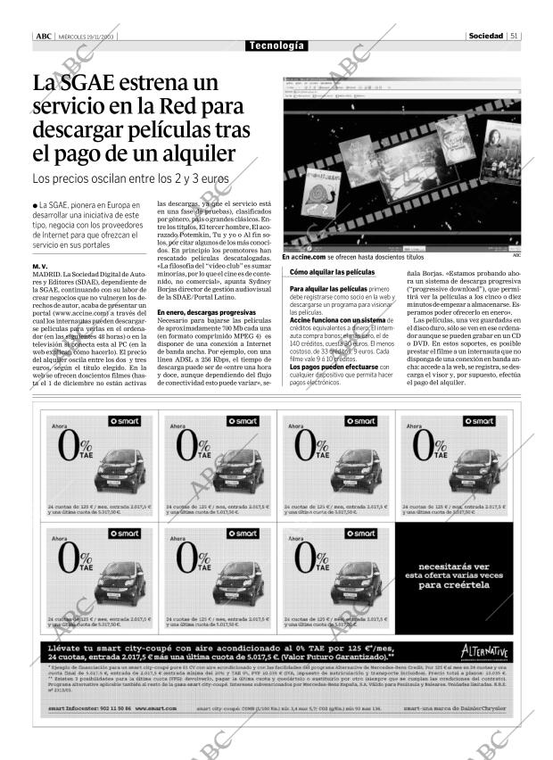 ABC MADRID 19-11-2003 página 51